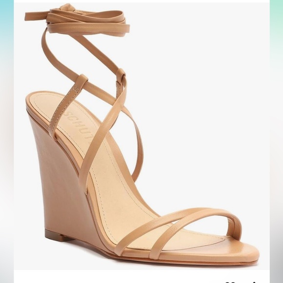 Brand New Schutz Deonne Casual Nappa Leather Sandal in Sand Size 9.5B - Picture 2 of 8